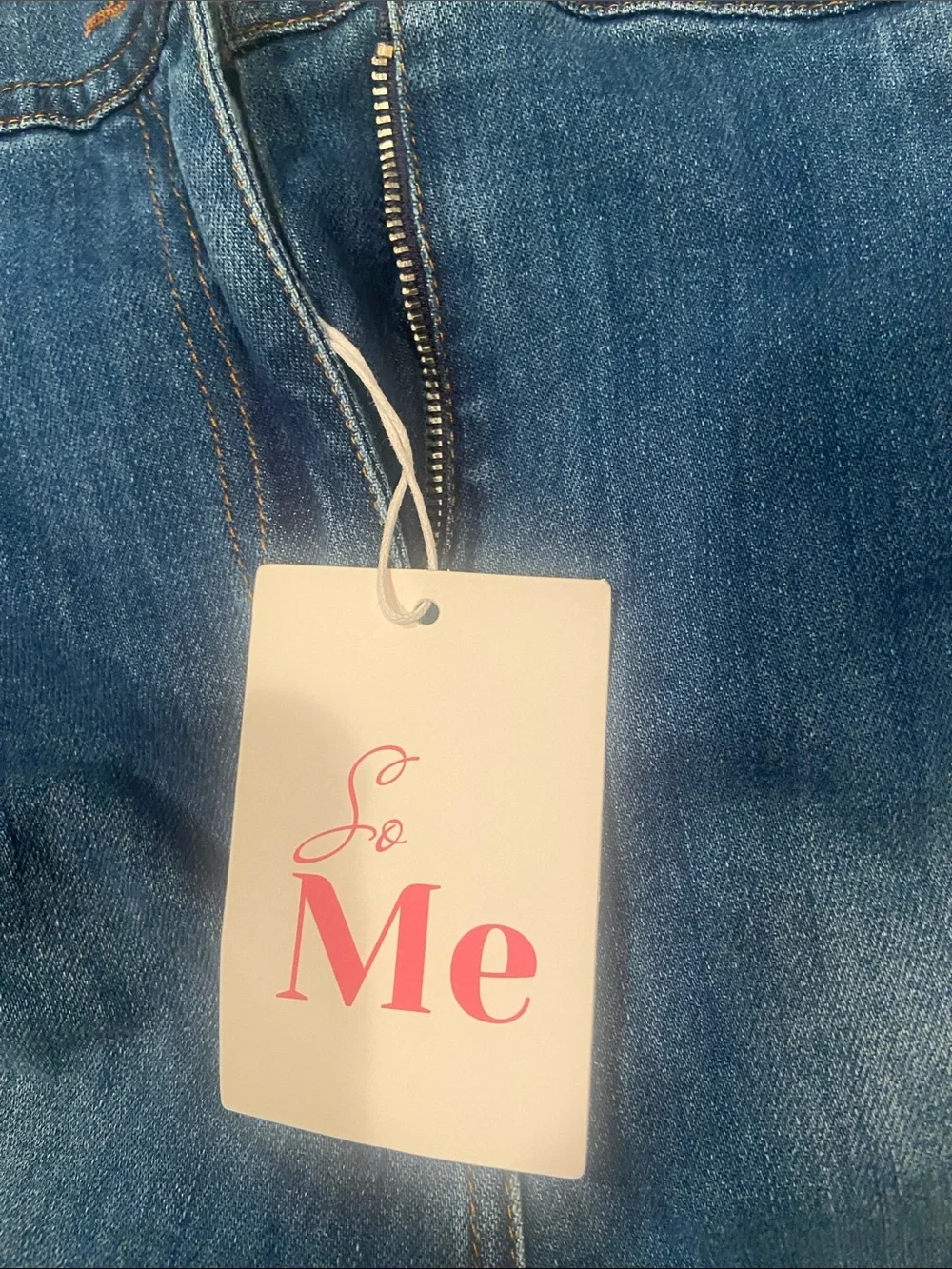 ME Makeover Essentials Wide-Leg Faded Blue Jeans